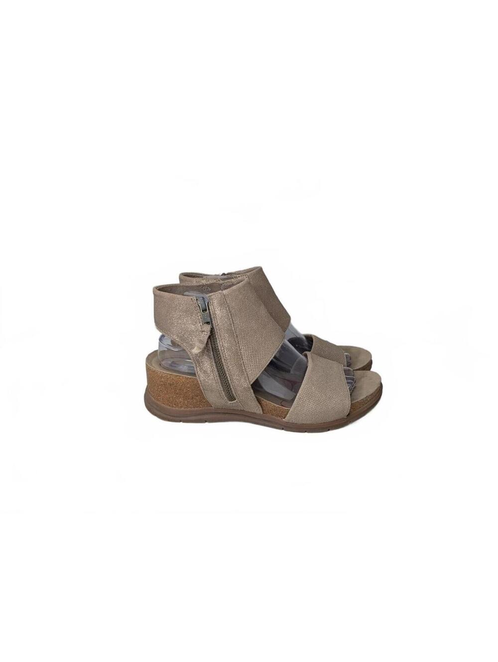 Bionica‎ Wedge Leather Sandals Size 9.5 M
